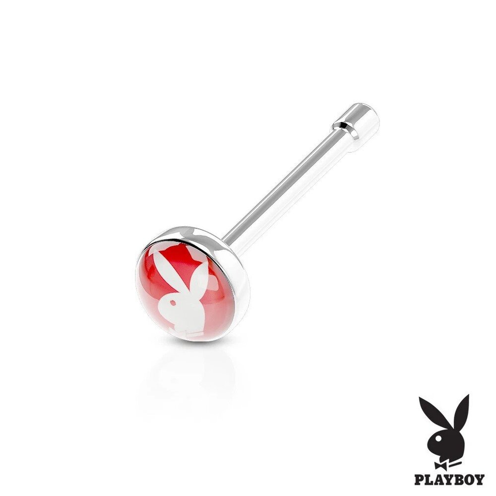 5 Piece Playboy Bunny Nose Straight Stud Rings